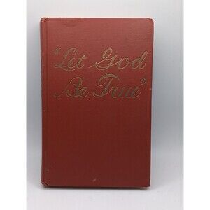 "Let God Be True" 1952  Watchtower Jehovahs Witnesses hardcover